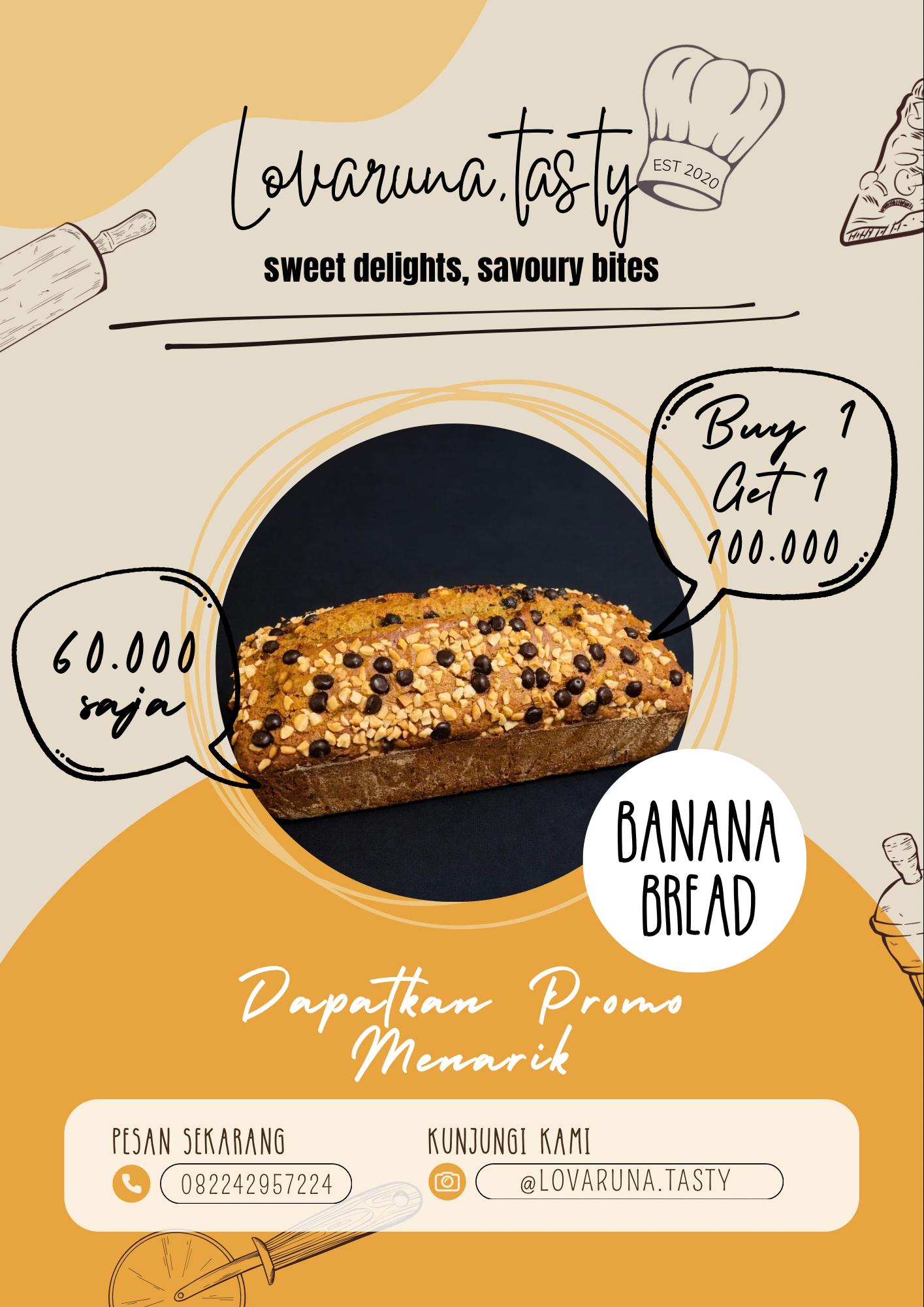 Banana Bread (Promo Buy 2 Free 1)